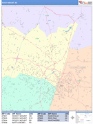 Rocky Mount Digital Map Color Cast Style